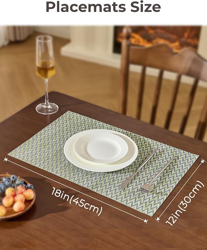 Leetaltree Green Placemats Set of 4 - Image 4