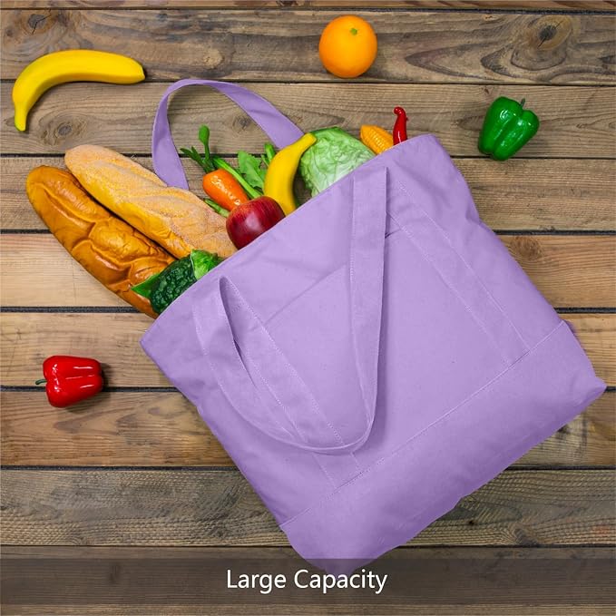 TOPDesign 6-Pack Canvas Tote Bags - Image 4