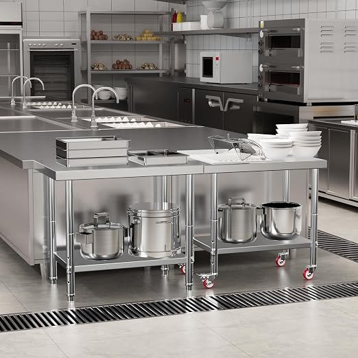 Stainless Steel Table for Prep & Work - Image 2