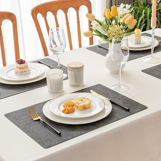 Romanstile Vinyl Placemats Set of 8-12 X 17 Inch - Image 2