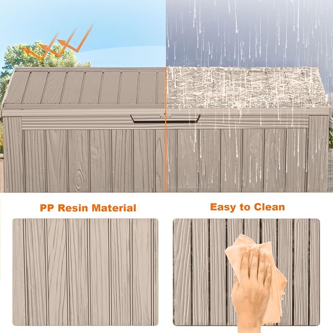 Waterproof Outdoor Resin Deck Box - Image 6