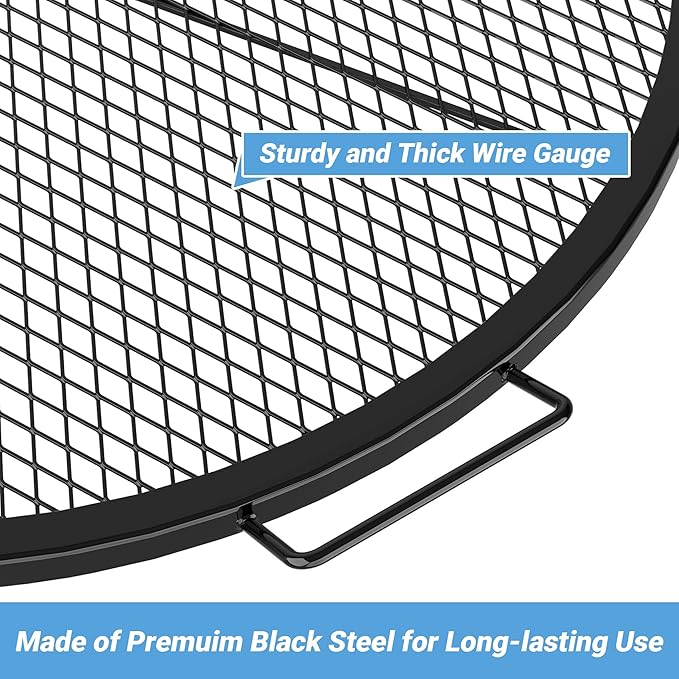 Stanbroil Heavy Duty X-Marks Fire Pit Cooking Grill Grates - Image 3