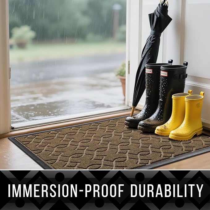 Yimobra Large Door Mat 47x32, All-Season Waterproof Doormat Outdoor Entrance - Image 4