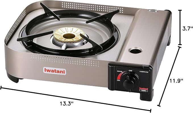 Iwatani 35FW Single-Burner Butane Portable Cooktop Indoor & Outdoor Cooking - Image 10
