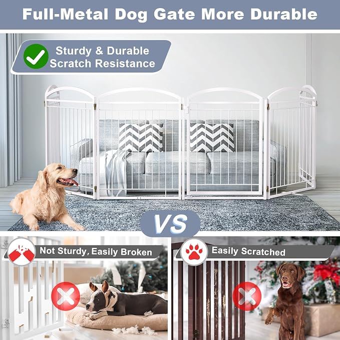 Full Metal Free Standing Dog Gate - Image 2