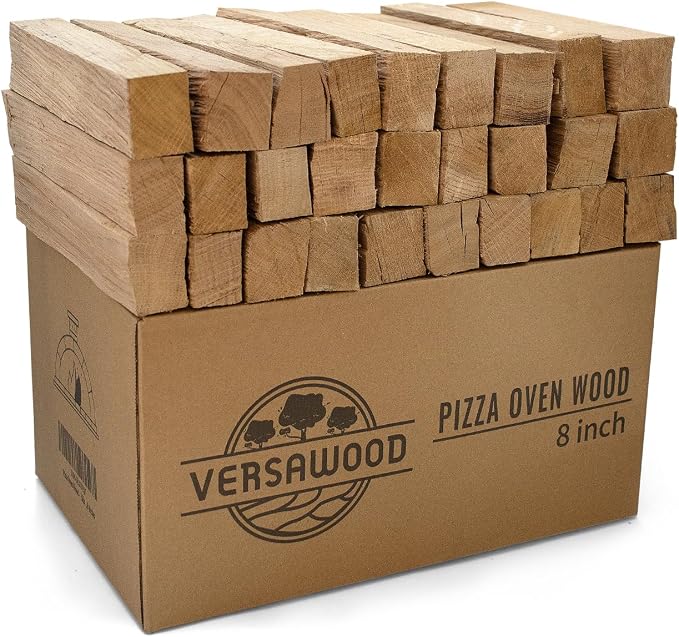 Kiln-Dried Oak Wood for Pizza Ovens, 8-Inch Barkless Logs, Solo Stove, and by versawood