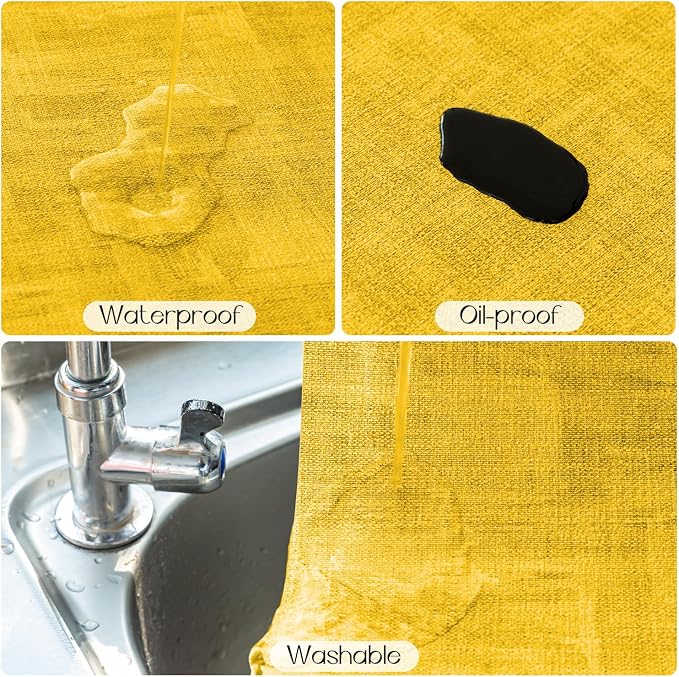 Romanstile Reversible Vinyl Placemats Set of 6, Faux Leather 100% Waterproof - Image 4