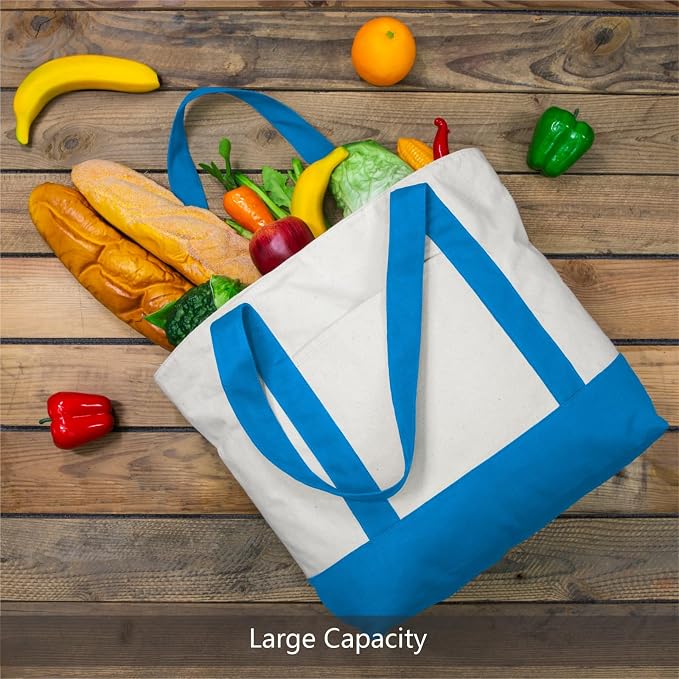 TOPDesign 6-Pack Canvas Tote Bags - Image 4