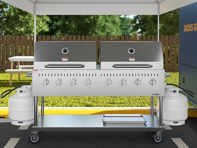 60 in. 8-Burner Commercial Outdoor Propane Gas Grill - Image 5