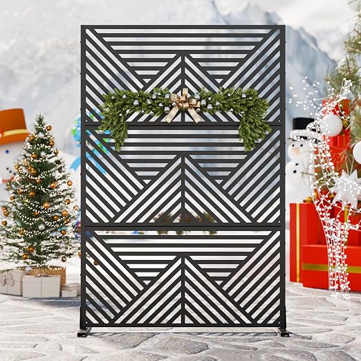 Casaphoria 72" H x 47" W Metal Outdoor Privacy Screen, Freestanding Decorative by Casaphoria
