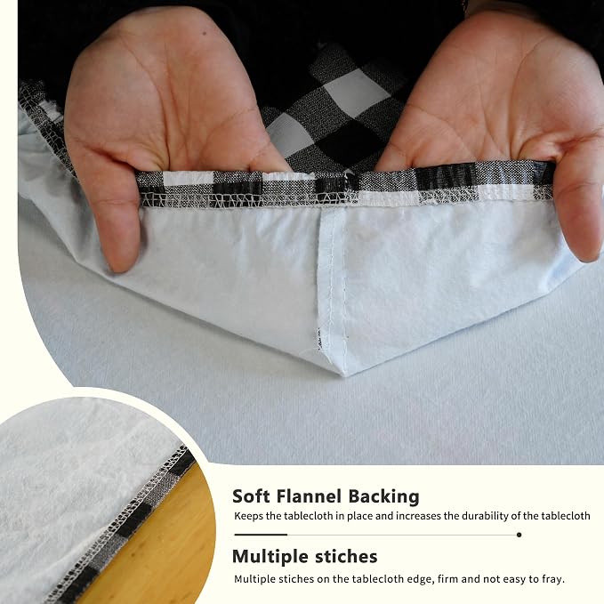 Rectangle Picnic Table Cloth, Elastic Waterproof Fitted Vinyl Tablecloths - Image 6