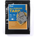 GUARD SHIELD Black Tarp Waterproof 10x10 Feet Medium Duty All Purpose Poly by GUARDSHIELD