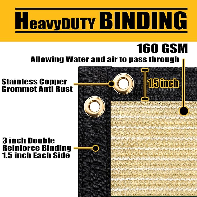 Customized 8' x 24' Black Fence Privacy Screen, - Image 3