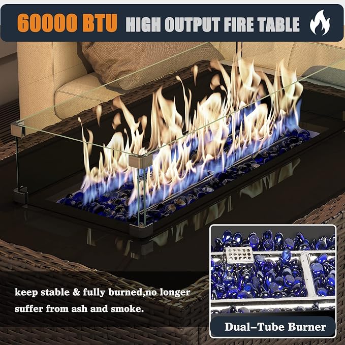 44 Inch Propane Gas Fire Pits Table - Image 3