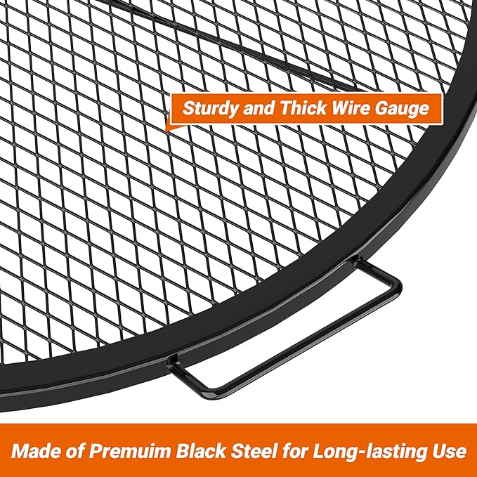 Stanbroil Heavy Duty X-Marks Fire Pit Cooking Grill Grates - Image 3