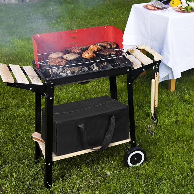 Amylove 2 Sizes Grill Utensil Storage BBQ Tool Bag Foldable Oxford Grilling - Image 5