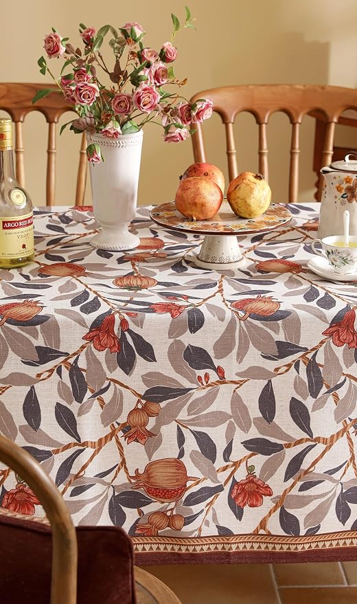 patdrea Designer French Extra Long Rectangle Tablecloth, Vintage Linen - Image 8