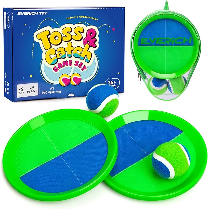 EVERICH TOY Upgraded Toss and Catch Ball Game Set, Kids Toy Stocking Stuffers by EVERICHTOY