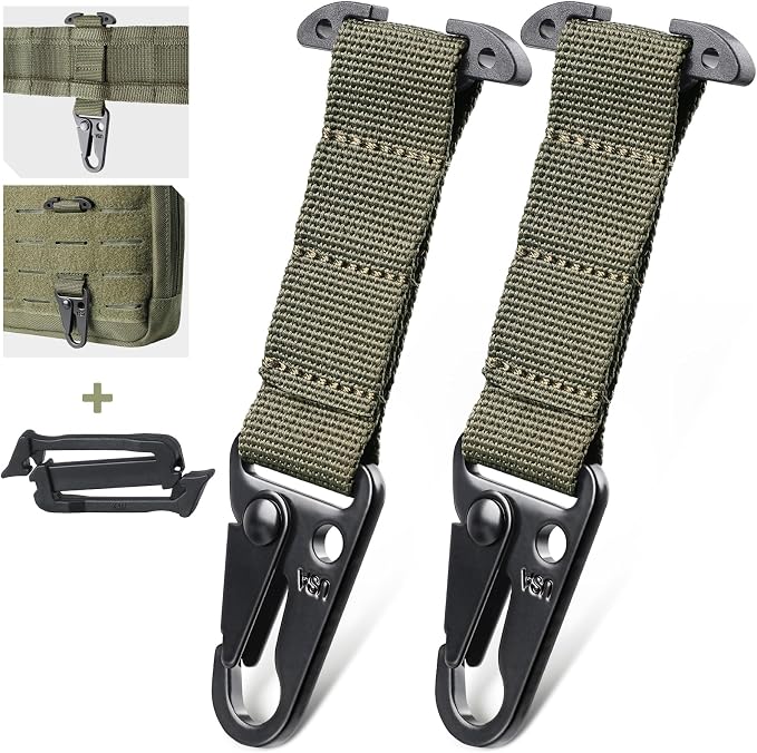 LIVANS Molle Belt Clip Key Holder Tactical Battle Belt Plate Carrier Vest by LIVANS