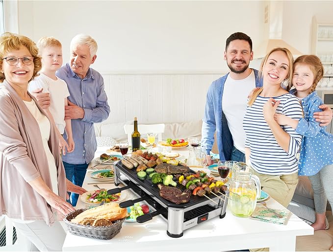 TAMARIT 8-Person Raclette Grill, Electric Party Grill - Image 4