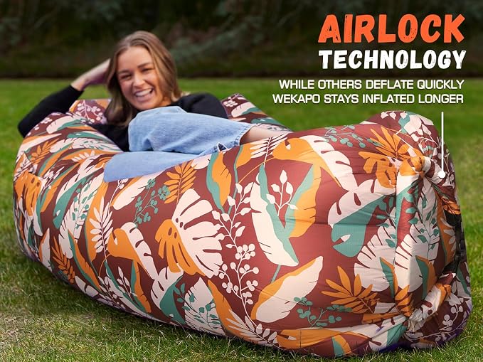 WEKAPO Inflatable Sun Lounger, Air Sofa, Waterproof and Leak-Proof, Picnics and - Image 5