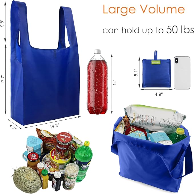 BeeGreen Blue Reusable Grocery Bags Wholesale Blue Reusable Kitchen Bags Bulk - Image 3