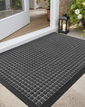 DEXI Front Door Mat Outside Entrance, 2x4 ft Rubber Entry Doormat Heavy Duty by DEXI