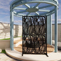 Metal Privacy Screen Room Divider 72" H x 45.3" W, Free Standing Decorative by Gefaxi
