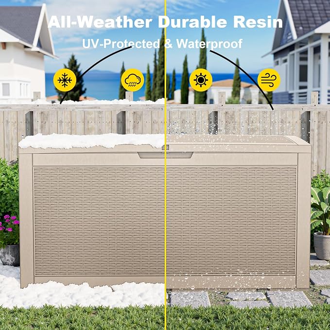 100 Gallon Outdoor Storage Box – Resin Deck Box - Image 7