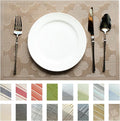 Placemats Set of 12 Vinyl/Plastic Woven Place Mats by Unknown