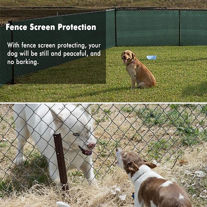 UPGRADE Privacy Fence Screen 3'x36' Dark Green Outdoor 90% Visibility Blockage - Image 7