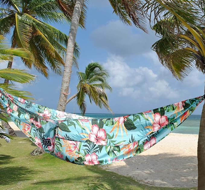 Hammock, Extra Large Double for Two, 500 lb Capacity, Hawaii Blue