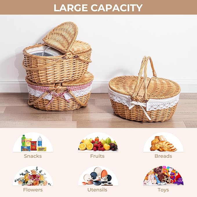 GRANNY SAYS Picnic Basket, Wicker Basket - Image 7