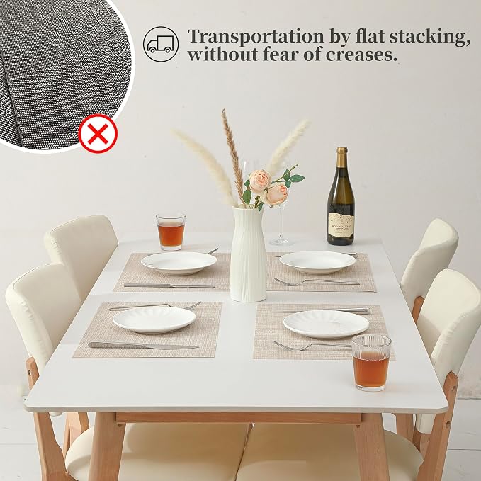 Leetaltree Beige Placemats Set of 24 - Image 6