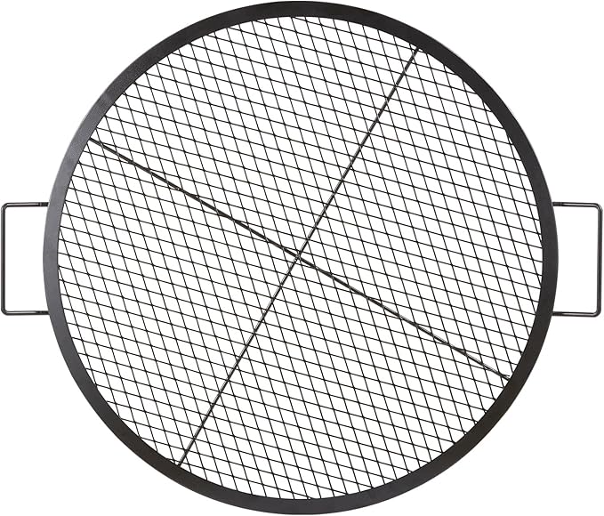 VEVOR X-Marks Fire Pit Grill Grate, Round Cooking Grate, Heavy Duty Steel - Image 9