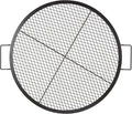 VEVOR X-Marks Fire Pit Grill Grate, Round Cooking Grate, Heavy Duty Steel by VEVOR