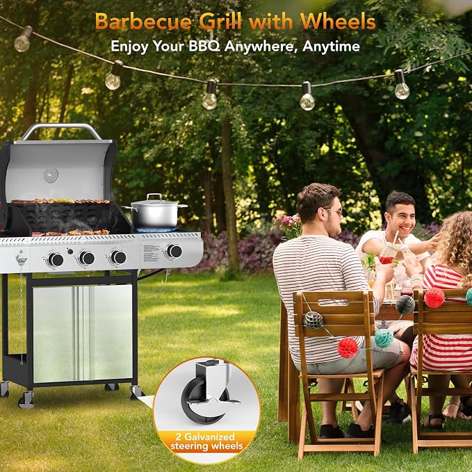3-Burner Propane Gas Grill - Image 8