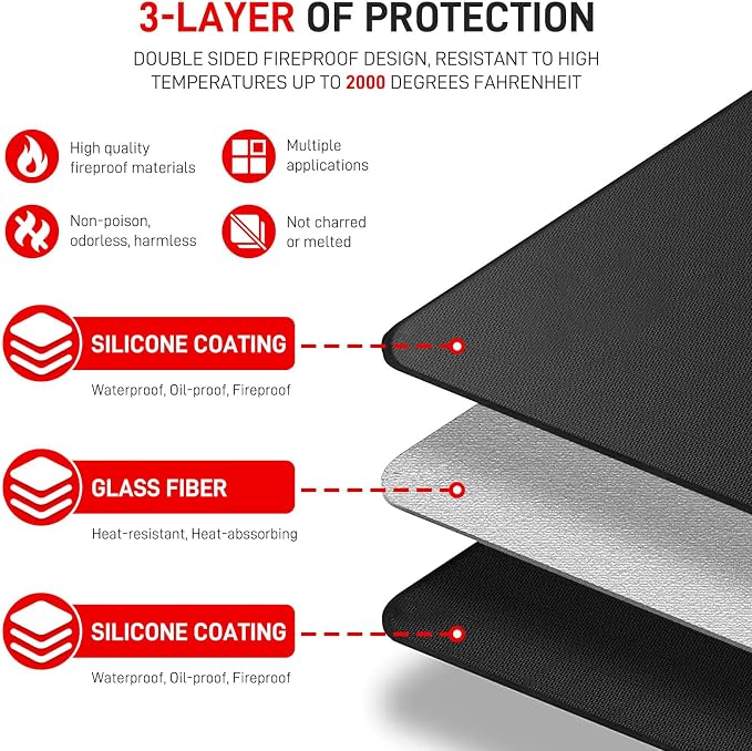 90" x 48" Extra Large Under Grill Mat - Image 2