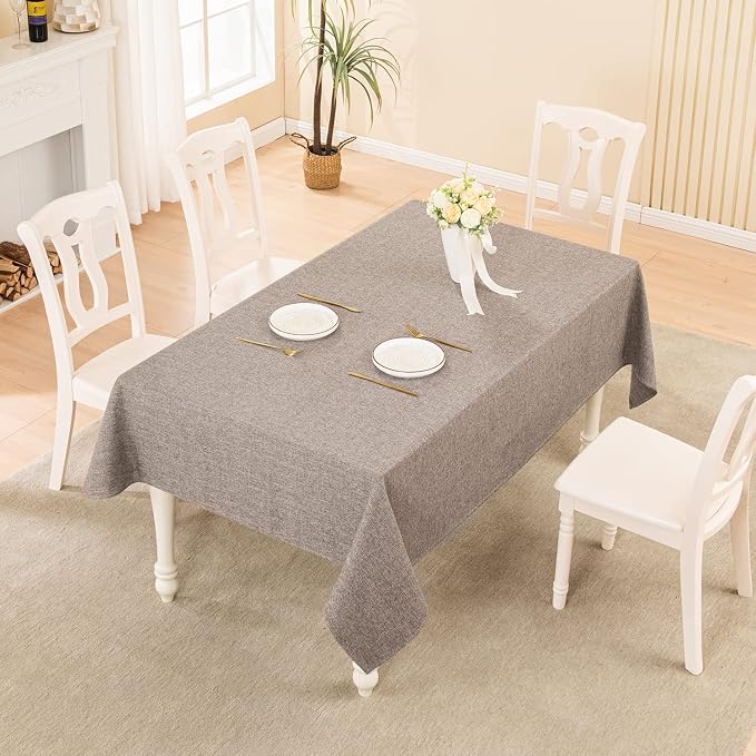BALCONY & FALCON Small Square Tablecloth Washable Wrinkle Resistant and Water - Image 5