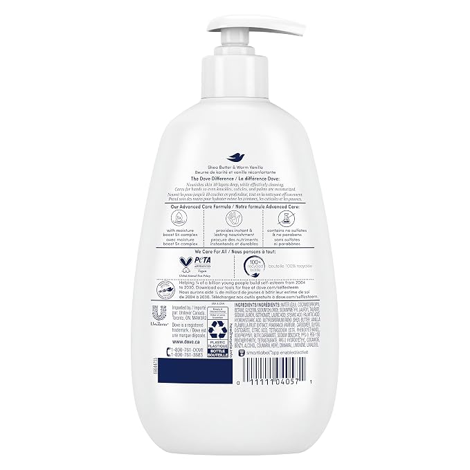 Dove Advanced Care Hand Wash Shea Butter & Warm Vanilla 4 Count - Image 2