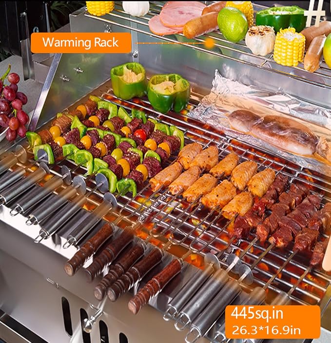 Large Charcoal BBQ Grills, Built in Barbecue Grill - Image 3