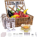 Neti Neti Wicker Picnic Basket for 4 by NetiNeti