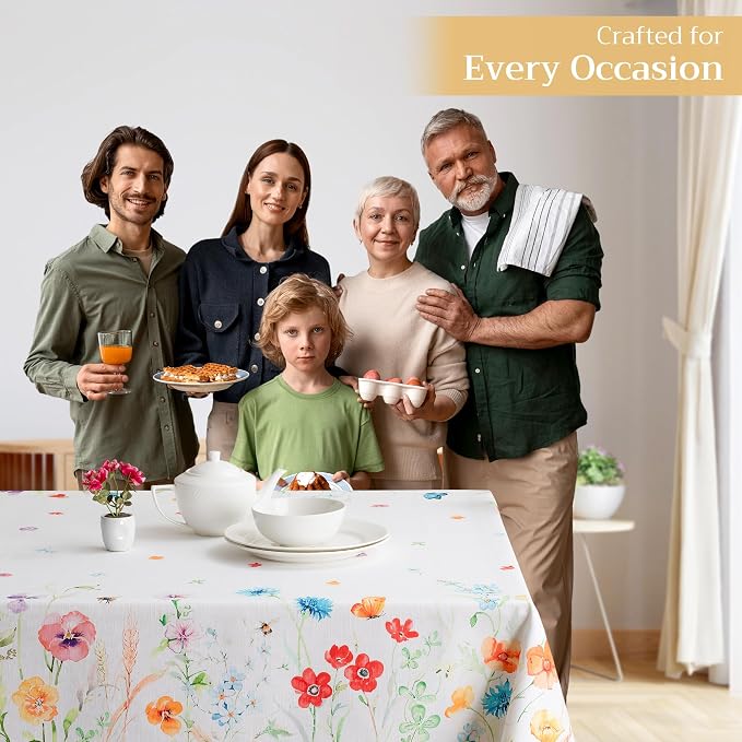 Maison d' Hermine Table Cloth Rectangle Table 100% Cotton 70 x 140 Inches - Image 5
