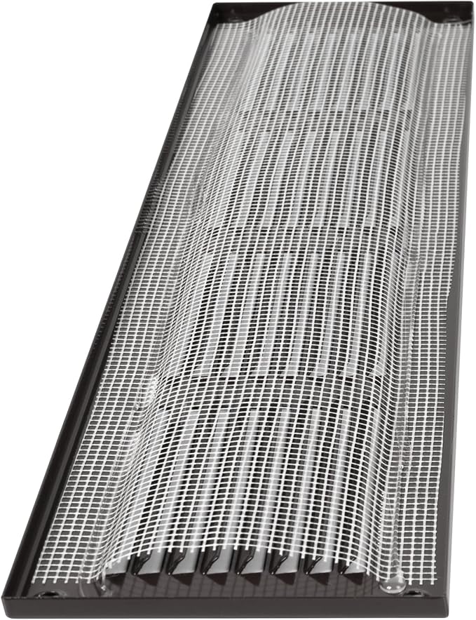 Repa Market Air Vent Cover 16x4 Inch Black Galvanized Steel Louvered Grill Cover - Image 9