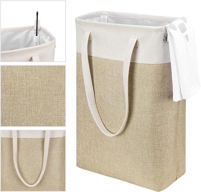 Laundry Hampers 15.2Lx7.5Wx23H Small&Tall Slim Fabric Laundry Baskets Thin - Image 6