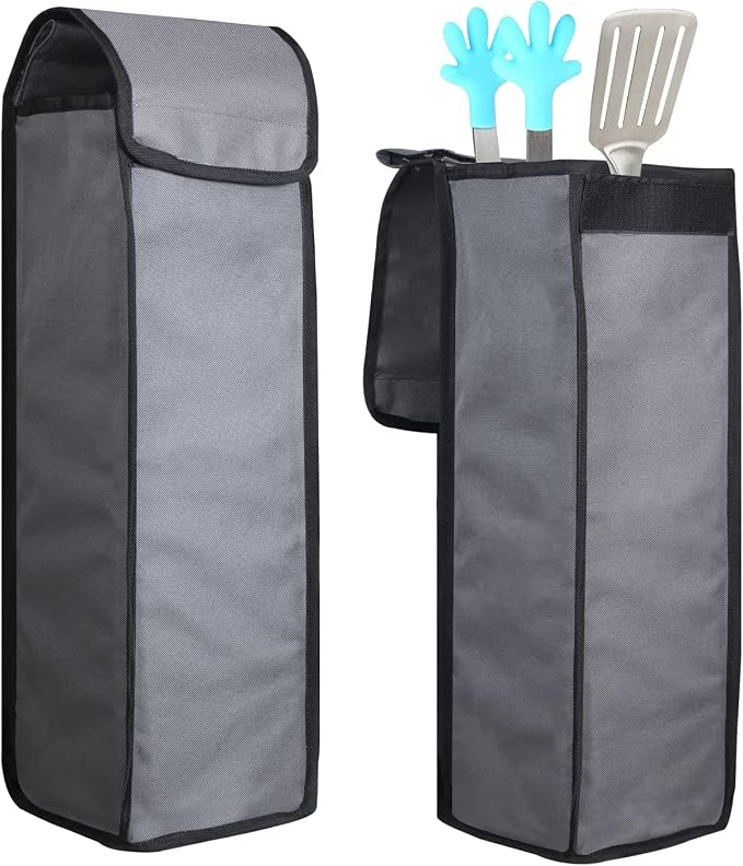 Grill Utensil Accessory Storage Bag Grey Waterproof BBQ Tool Storage Bags Grill - Image 6