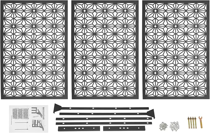 75" H×35" W Decorative Outdoor Privacy Screen - Image 7