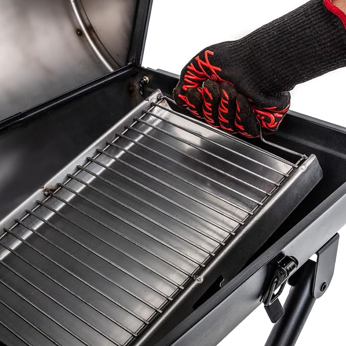 Char-Griller E1816 King-Griller Gambler Portable Charcoal Grill in Black - Image 7