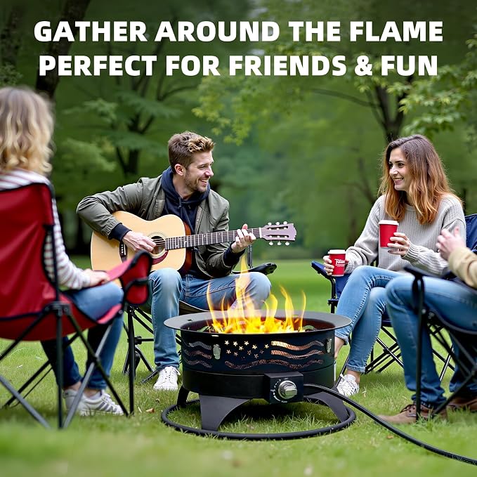 24 Inch Portable Propane Fire Pit - Image 4