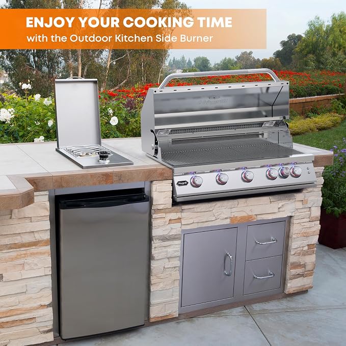 Stanbroil Built-in Stainless Steel Side Burner - Image 6
